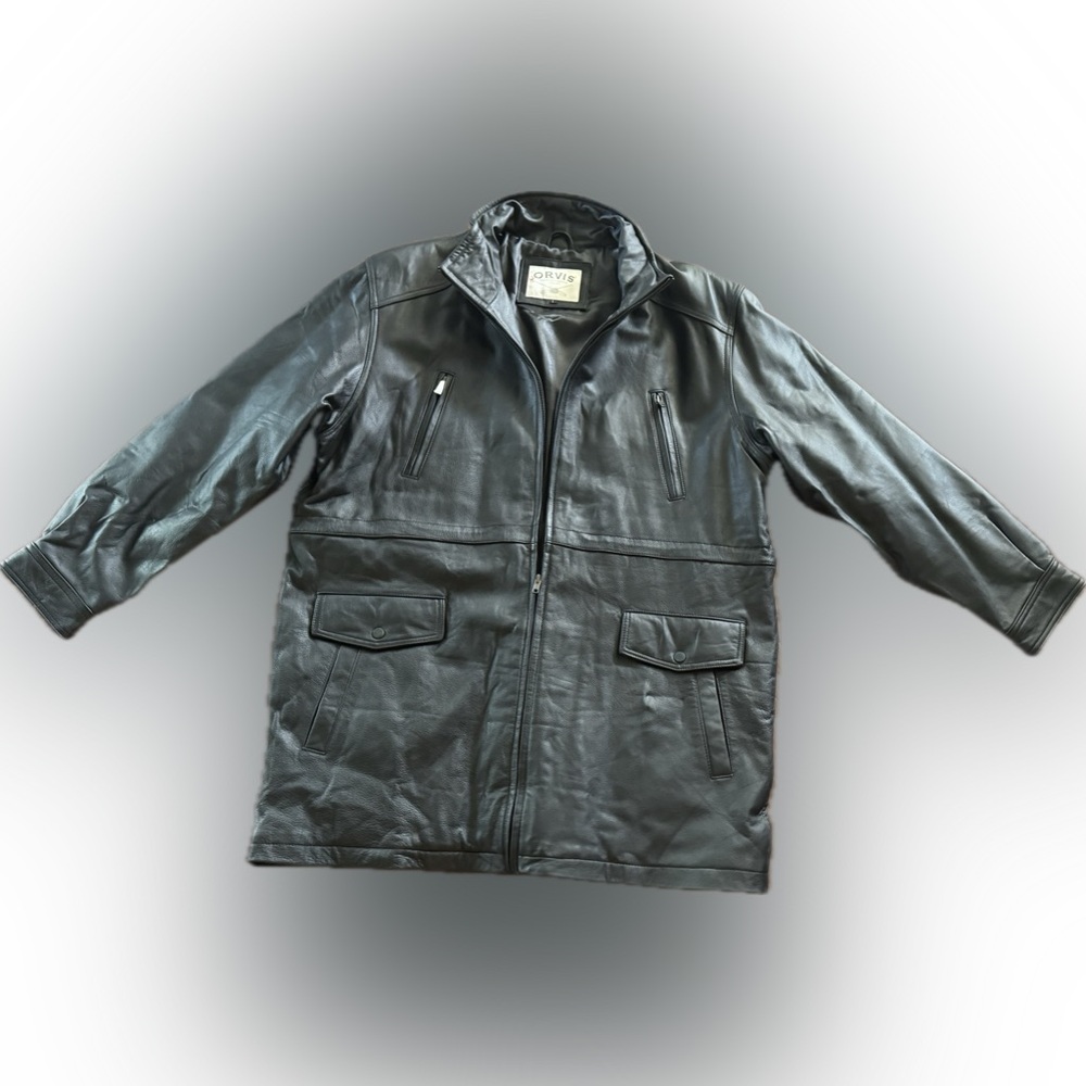 Men’s ORVIS 100% Genuine Leather Barn Jacket NEW WITH TAGS, Size